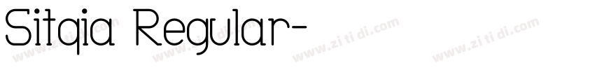 Sitqia Regular字体转换